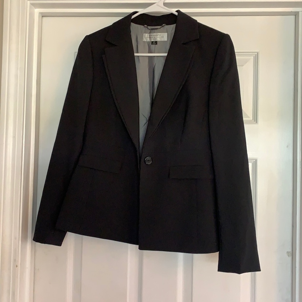 Navy blue suit jacket